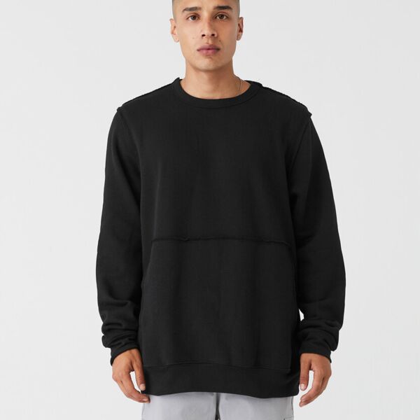 Unisex raw-seam crew pullover Thumbnail