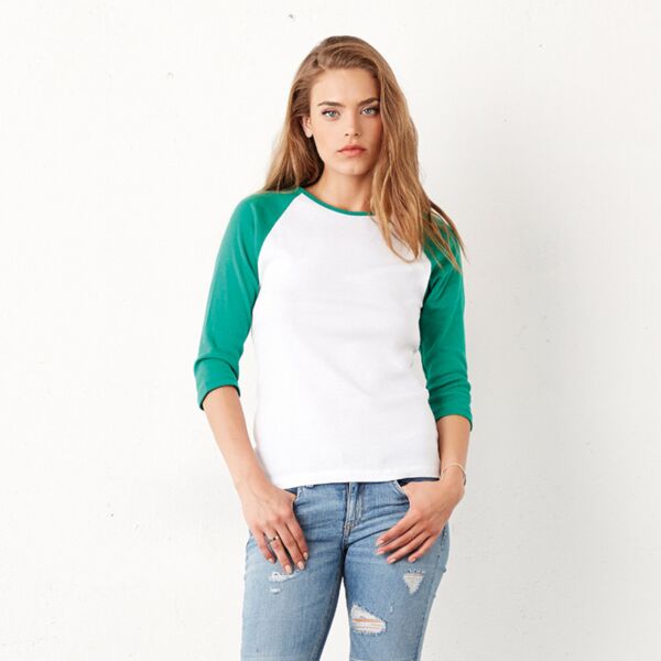 Affiliate - BE073 Women's ¾ Sleeve Baseball Shirt Thumbnail