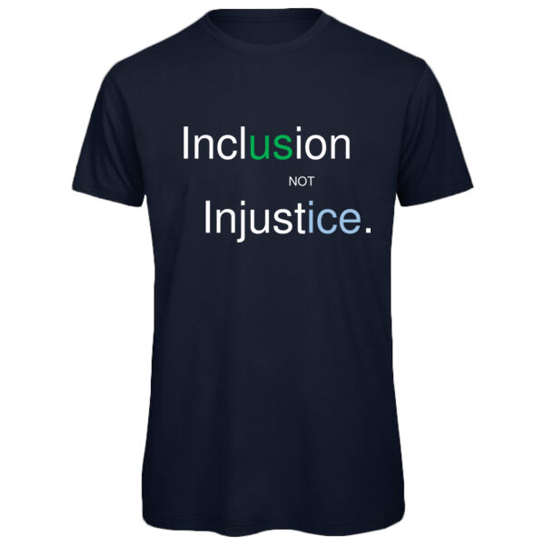 Inclusion Not Injustice - Regular Organic Cotton T-Shirt Thumbnail