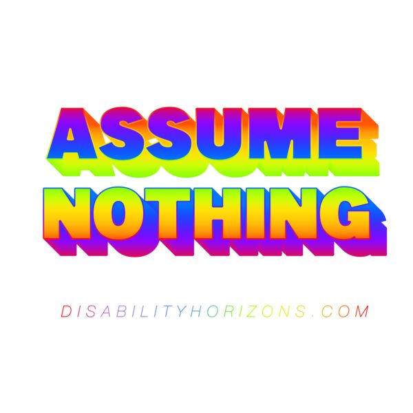 Assume Nothing rainbow print Thumbnail
